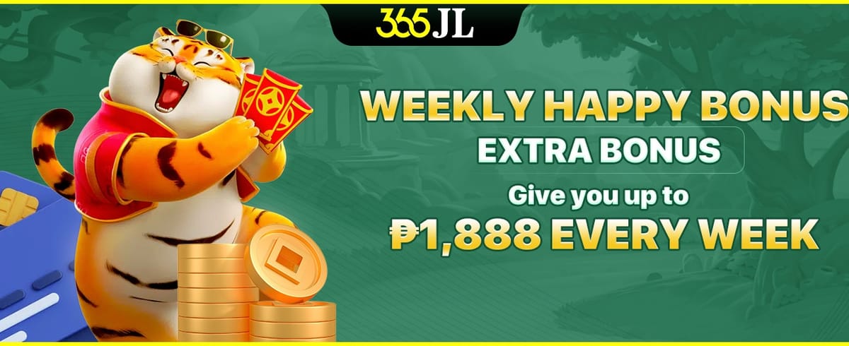 Weekly Happy Bonus: Extra Bonus up to ₱1,888 every week screenshot